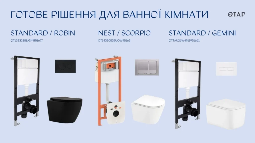 Сантехніка для маленької ванної кімнати